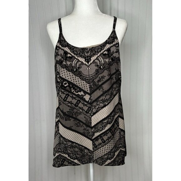 CAbi Womens S Monaco Lace Print Adjustable Spaghetti Strap Long Tunic Mini Dress - Picture 1 of 15